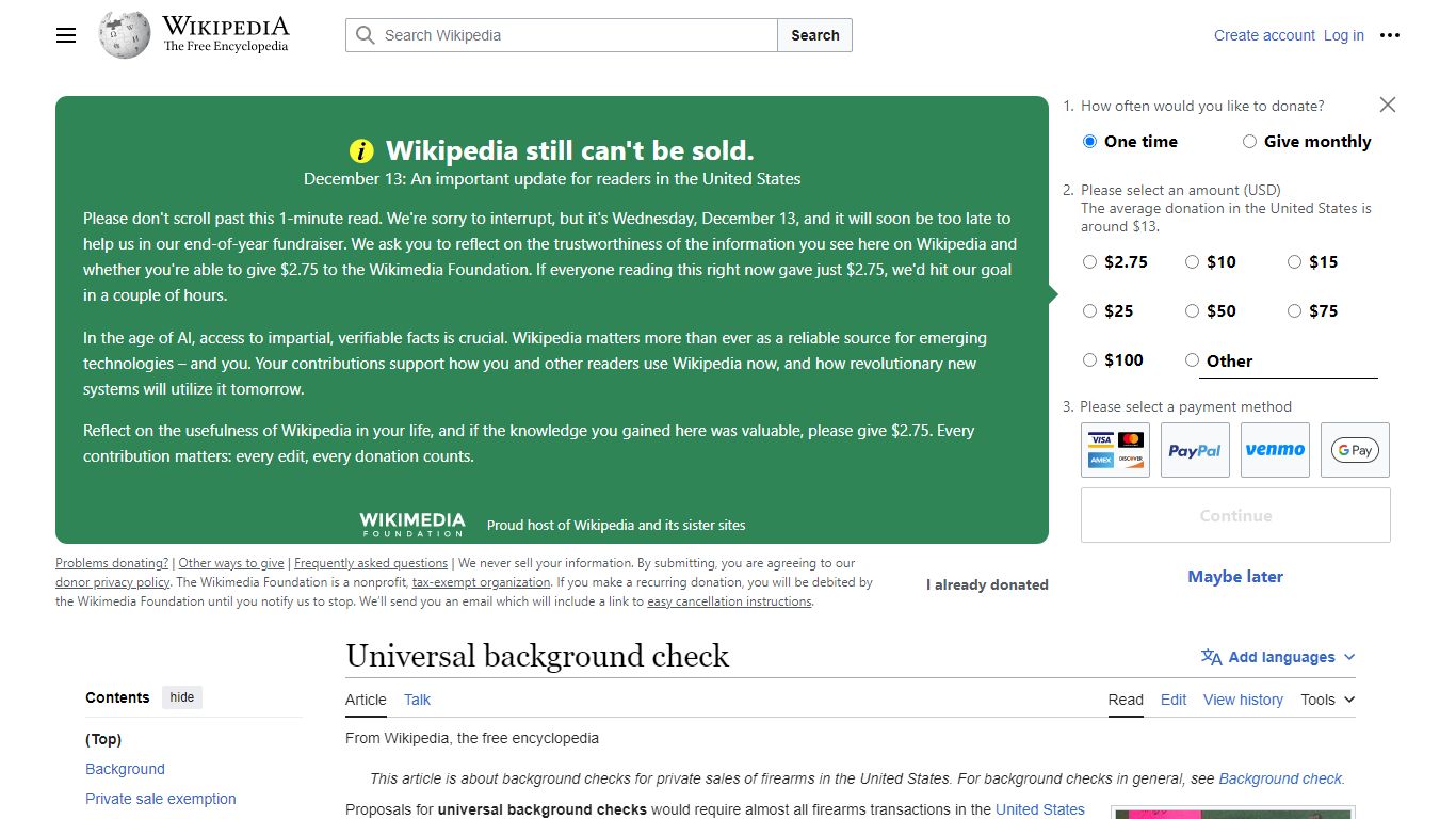 Universal background check - Wikipedia