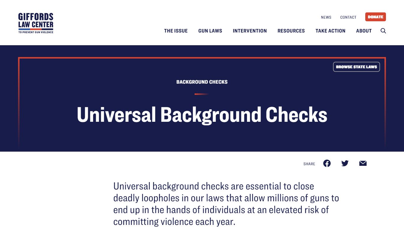 Universal Background Checks | Giffords